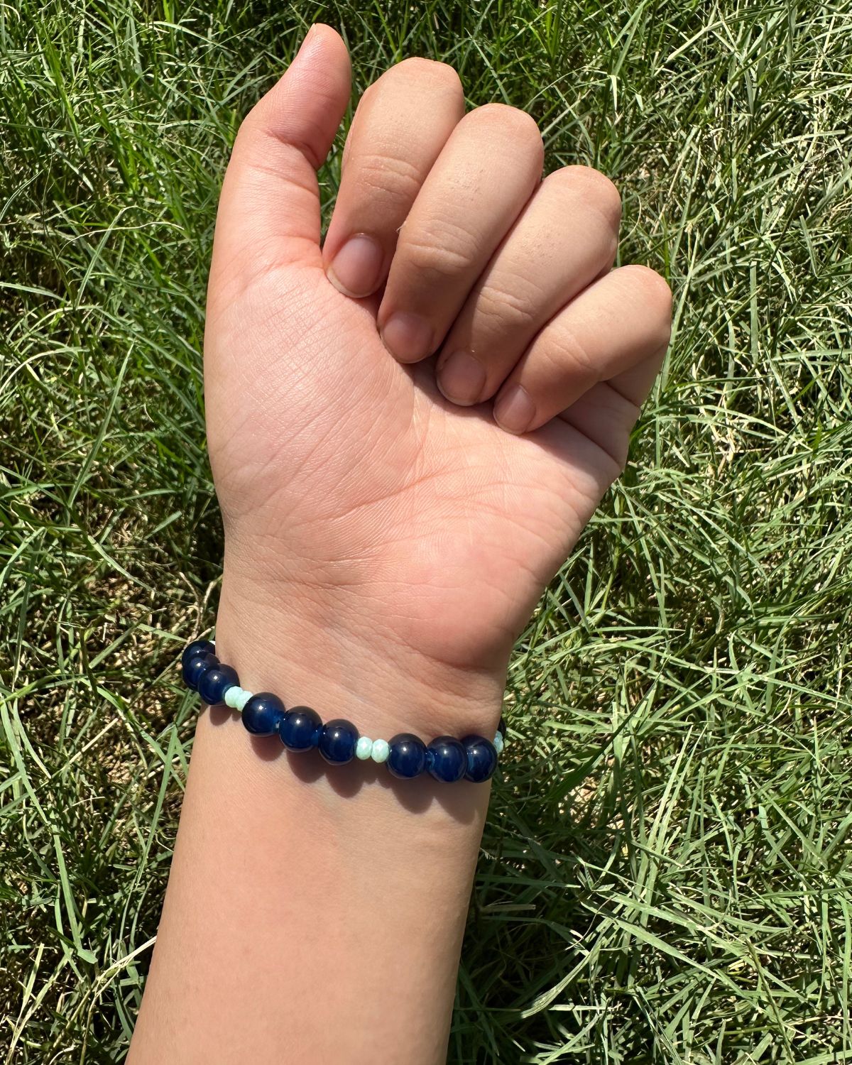 Navy Stone Bracelet