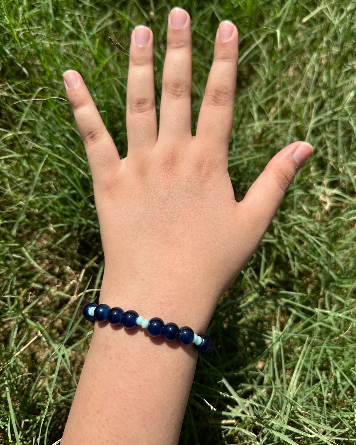 Navy Stone Bracelet